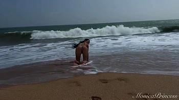 Topless On The Beach, Pussy Fingering, Outdoor Nudity