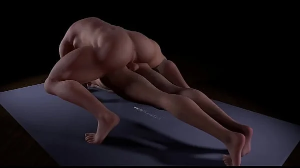 It is not easy to hold a plank position while getting anal | 3D Porn