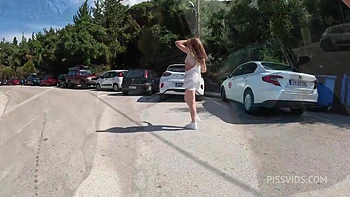 Wetting Together On The Streets Of A Island Village