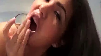 Kim Kardashian Look Alike Swallows Cum: Blowjob, Big Tits  Amateur Porn