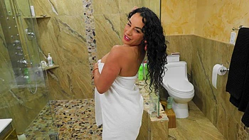 A hot latina milf, Brianna Bourbon, seduces the young guy, Billy Boston.