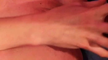 Busty brunette amateur gives sexy blowjob in bedroom