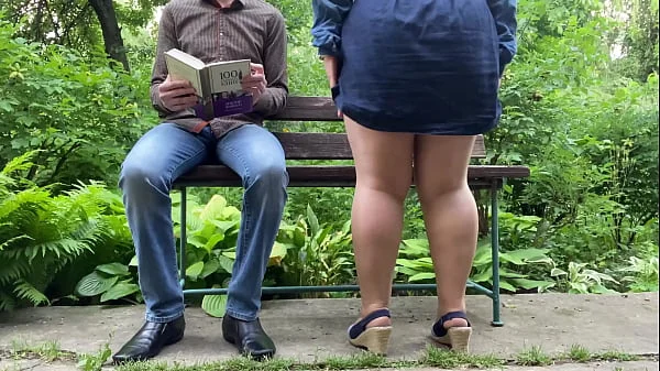 Pantyhose princess pissing in the park while I watch