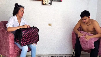 The Excuse Of Attending To My Pet I Call A Sexy Veterinarian To My House To End Up Attending To My Huge And Rich Cock