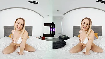 Czech teen Kristy Waterfall enjoys solo sex and shows you how