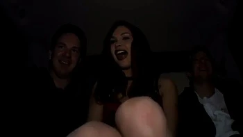 Voyeur slut gets her face covered in dirty cum in POV