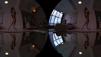 Small titted teen Bella masturbates outdoors