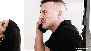 An awesome laundry room fuck with a hot brunette Jasmine Sherni