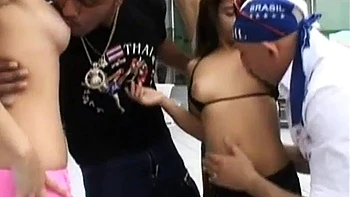 Trans and girls get fucked: Blowjob, Cowgirl  Missonary Porn