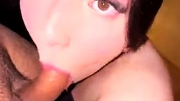 Gorgeous Shemale Luana Moraes Giving Blowjob in POV