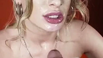 Blondddeee stepsis blows again: Blowjob, Amateur  Blonde Porn