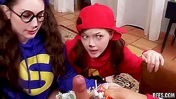 New Trick Or Treat We Will Eat Your Cock Straight From The Candy Bowl (26-10-2025) Hardcore Roleplay Bigtits Foursome Iluvy