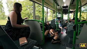 MATURE4K. Jumping on a cock in the bus ft. Jack 23  Vitoria Vonteese: Blowjob, Doggy  Cowgirl Porn