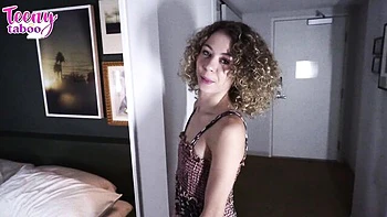 Allie Addison's small tits creampie smut by Teeny Taboo