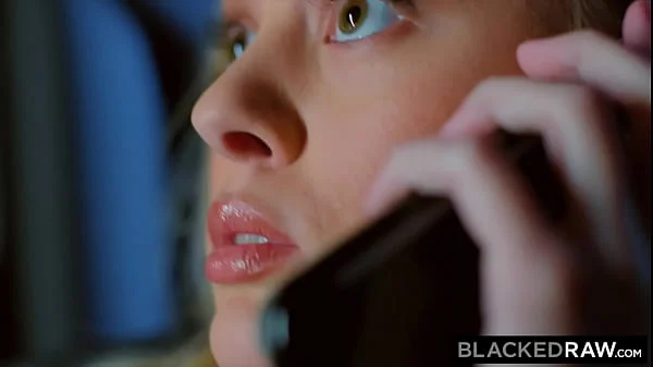 BLACKEDRAW Petite hot Blonde Amber ditches BF for huge BBC