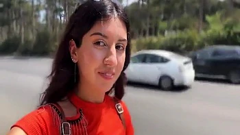 Gets Wild Outdoor Blowjob With Stranger And Cum Covered Facial In Bushes - Katty West