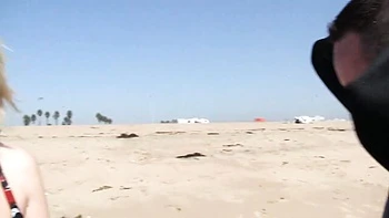 Blonde babe Layla gets facial and titfucked