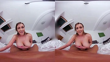 Loira VR: boquete, doggy e cowgirl