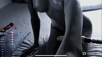 Мастурбация с большими сиськами: собачка и миссионер