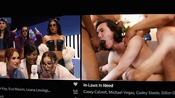 Mec chanceux baise un trio anal avec Katie Kush