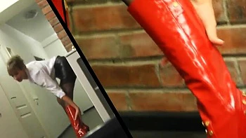 Angel Dreamgirl bekommt Creampie im Lederrock