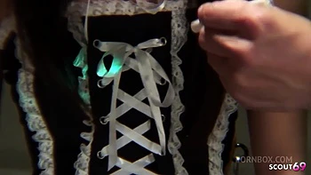 Skinny Asian Maid Teen Gets First Dripping Pussy Orgasm