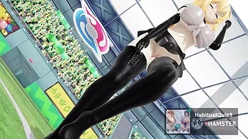 Мирай Акари из 3D хентая Гэншин Импакт получает кремпай и анальный трах