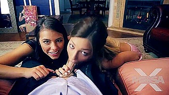 Папик мучается, трахая молодую брюнетку подростка