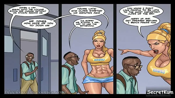 Detention season #3 ep. # 3 - Horny Gym Teacher wanted a Taste of the school Nerd's BBC
