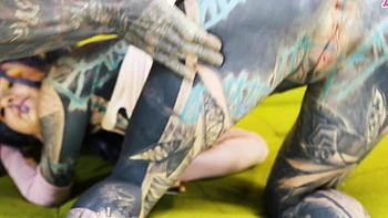 Tattooed Sluts DAP Threesome Madness