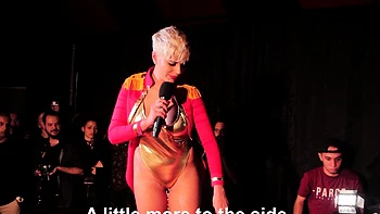 Busty blonde with big ass gets fucked and sucks cock