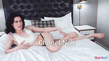 Hot trans girl solo hardcore masturbation