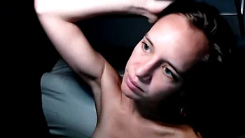 Blonde Babe Strips Solo on Webcam