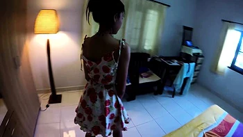 Chubby Asian Teen Fucked on Cam Amateur