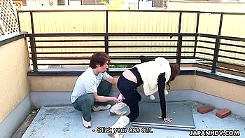 Arab Brunette Teen Fucked With Toys Outdoors