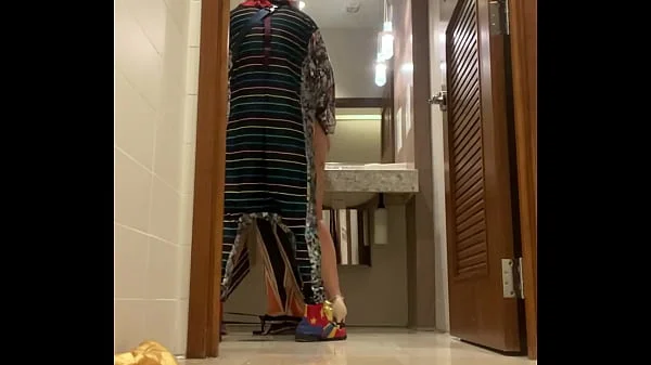 Milf Lila Lovely Sucks And Fucks Gibby The Clown In A Public Bathroom