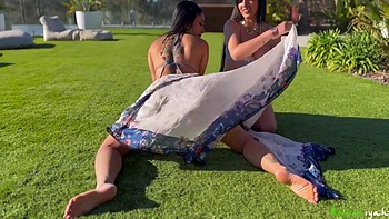 Two Horny Desi Babes Celebrate Eid Outdoors