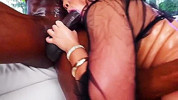 Ebony Threesome with Big Cock Anal and Ass Fuck