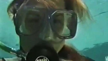 Milf with Big Tits Masturbates Solo with Dildo Underwater