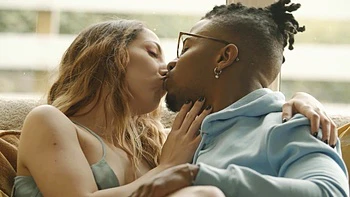 Blonde Romeo's Blue Honey Drips During Crazy BJ