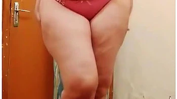 Hot Ebony BBW Bondage Casting Cumshot