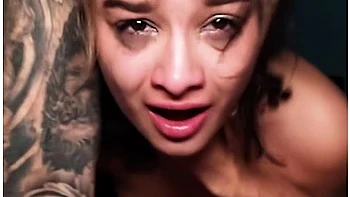 Brunette Teen Shakes Legs in Hard Rough Orgasm