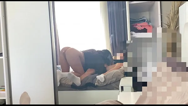 Really hot classmate blowjob and ride me in cowgirl after school