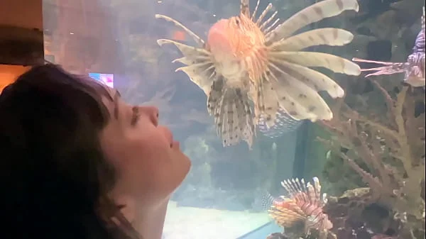 Aquarium Trip with Aliya Brynn Turns Into Aggreive Ass Eating and Milking
