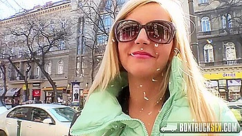 Blonde Summer Gives Public Footjob and Fingering