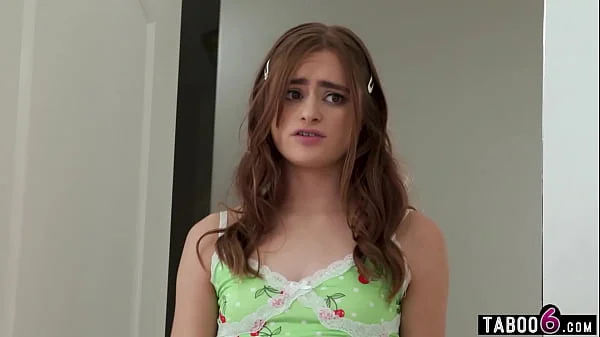 Stepdaughter teen Reese Robbins needed anal experience from her big dick stepdad