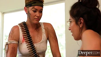 April Oneil - Lesbian Sex Fantasy With Video Game Character
