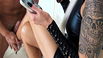 Blowjob and handjob from slutty amateur blonde