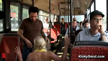 Public Bus Gangbang Fucking and Spanking in Berlin Rough Anal Sex and Blowjob