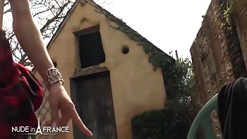 Sheina Axe, French Skinny And Ninos Paoli In Skinny French Arab Slut With Tiny Tits In Fishnet Stockings Gets Screwed Up And Cum Covered After A Good Rimming In The Garden